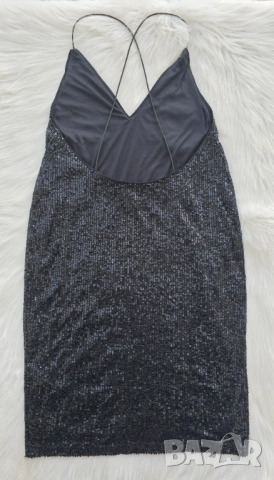 Дамска рокля с паети размер S-М, снимка 8 - Рокли - 52678211