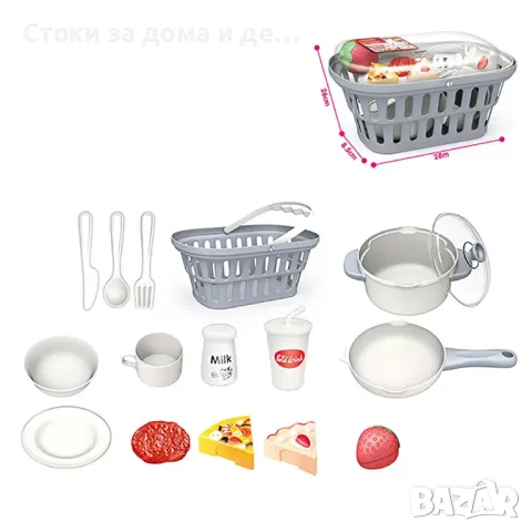 ✨Детска кошница с посуда и хранителни продукти , снимка 2 - Други - 47720458