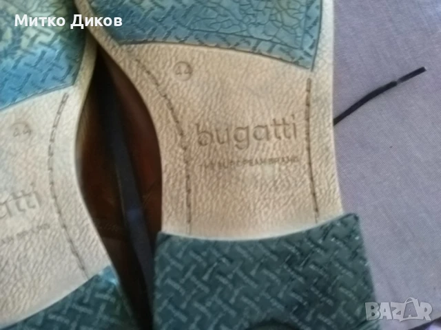 Бугатти Bugatti маркови обувки естествена кожа размер №44 стелка 29см, снимка 12 - Официални обувки - 51009176