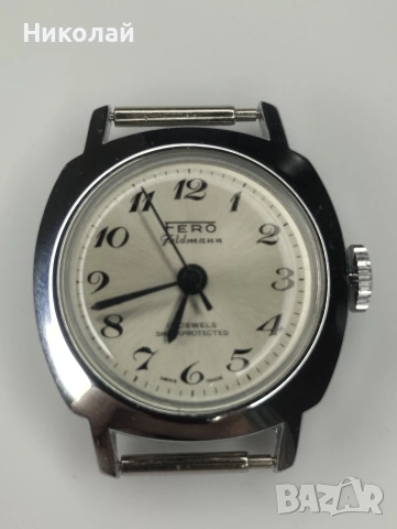 Часовник FERO feldmann Швейцарски, снимка 2 - Антикварни и старинни предмети - 53760443