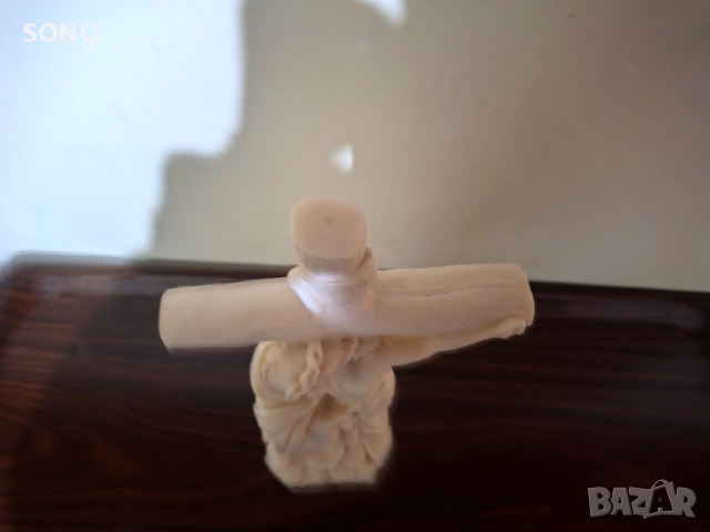 Страхотна Статуетка-Разпятие От Алабастър, снимка 6 - Статуетки - 52829856