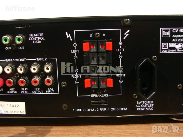 Усилвател   Dual cv-600rc , снимка 8 - Ресийвъри, усилватели, смесителни пултове - 53656733