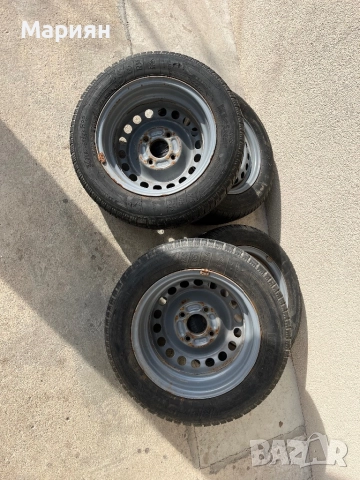 Джанти със зимни гуми R14 4x114.3 , снимка 6 - Гуми и джанти - 52789933