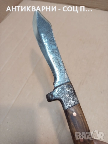Соц Стар Ръчно Кован Овчарски Нож. НОМЕР 1665., снимка 6 - Антикварни и старинни предмети - 53759578