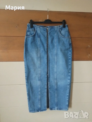 Zara миди пола с цип размер М, снимка 9 - Поли - 54089806