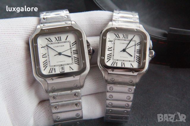 Мъжки часовник Cartier Santos de Cartier L с автоматичен механизъм, снимка 5 - Мъжки - 45521824