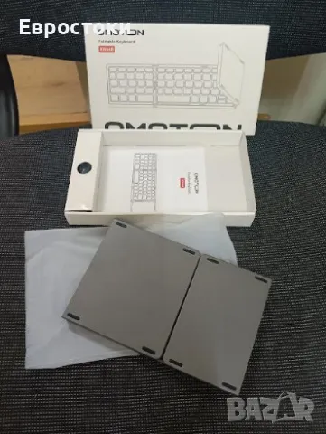 Сгъваема клавиатура OMOTON KB568, безжична акумулаторна Bluetooth клавиатура с тъчпад, 3 Bluetooth , снимка 9 - Клавиатури и мишки - 50179770