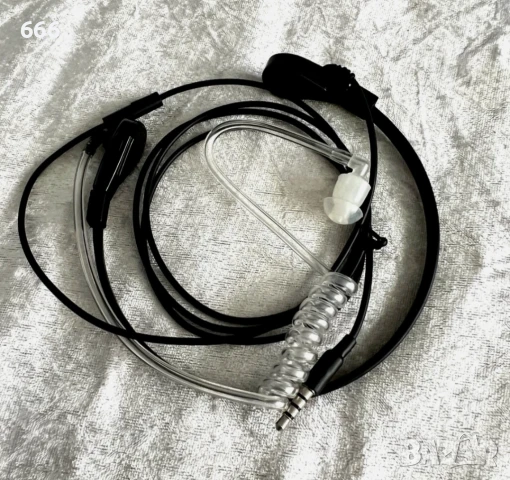Retevis слушалка с микрофон за гърло, 1 пинов 3.5 мм жак, снимка 4 - Друга електроника - 50500570