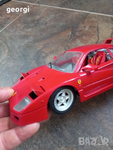 Колекционерска количка Ferrari F-40 1:18 Tonka , снимка 9 - Колекции - 46673812