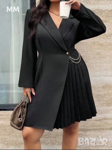 Елегантна рокля голям размер 4Хл, снимка 2 - Рокли - 50641449