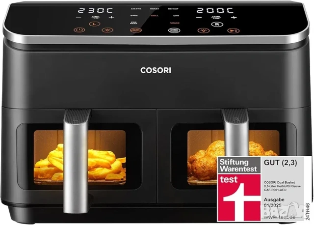 Еър Фрайър COSORI CAF-R903 Dual Zone 8.5L Gold
