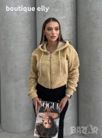 преходно яке в черно и бежово, снимка 3 - Якета - 51756130