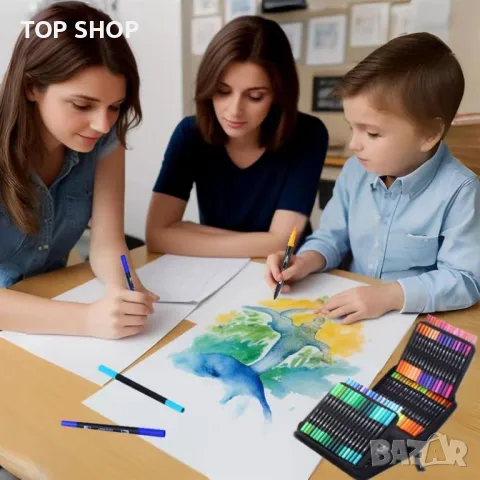 BEMAYSZ 108 Флумастери за оцветяване с двоен връх, снимка 6 - Рисуване и оцветяване - 49333228