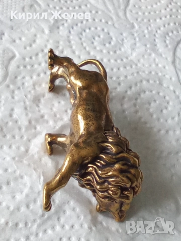 Бронзова фигурка на лъв малка 52515, снимка 3 - Колекции - 52590124