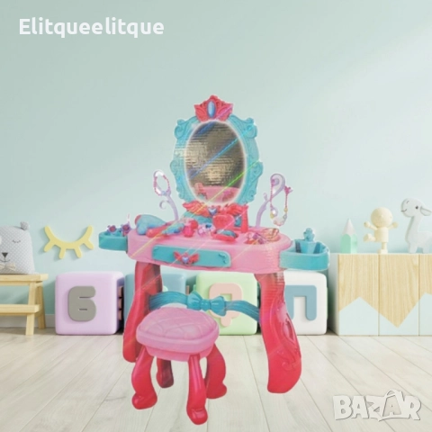 Детска тоалетка с огледало, осветление и аксесоари - 31 части, снимка 4 - Други - 52222158