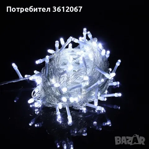 Коледна украса - LED светеща завеса, 300x60 см., снимка 3 - Други - 48007841