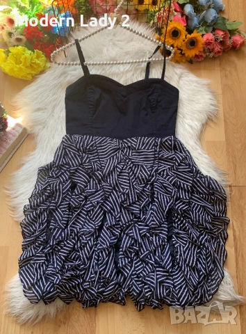 Тъмно синя рокля Н&М