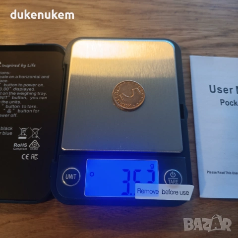 Дигитална джобна везна Vitafit 500 g – точност 0.01 g, LCD дисплей, снимка 9 - Друга електроника - 53162735