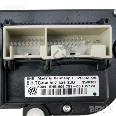 Панел парно/климатик Volkswagen Golf VI 2008-2016 ID:148653, снимка 3 - Части - 51404099