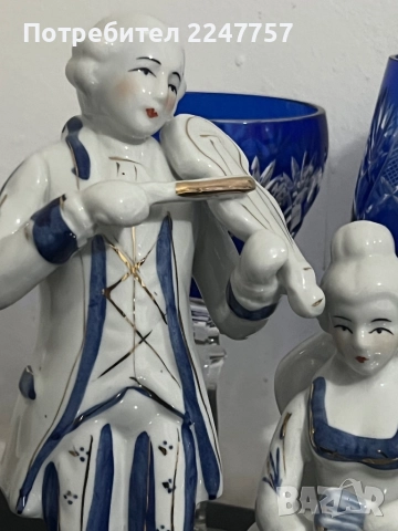 Фигура порцелан 24 см, снимка 3 - Антикварни и старинни предмети - 52526236