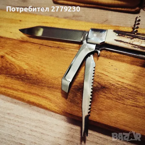 Многофункционална ножка с чирени от рог Нова, снимка 2 - Ножове - 50435378