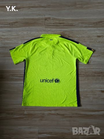 Оригинална мъжка тениска Nike Dri-Fit x F.C. Barcelona / Season 14-15 (Third), снимка 3 - Тениски - 45335377