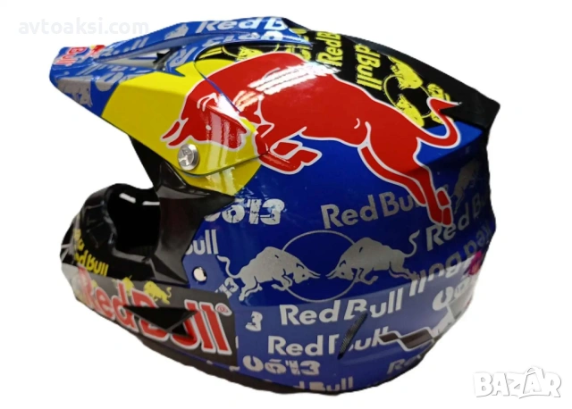 Детско юношеска кросова каска FOX/Red Bull с очила, снимка 10 - Аксесоари и консумативи - 53696020