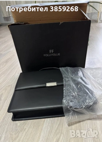 Еко кожена мъжка дипломатическа чанта Folli Follie, снимка 3 - Чанти - 53304678