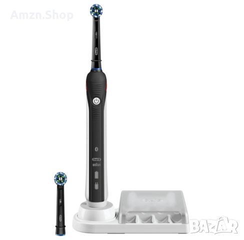 Електрическа четка за зъби Oral-B Smart 4 4500 Black Edition Черна 3 режима 2 глави Bluetooth Таймер, снимка 2 - Други - 45753877