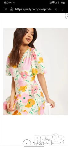 Рокля с цветя 38/М, снимка 1