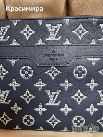 мъжка чанта Louis Vuitton естествена кожа , снимка 2 - Чанти - 46693696