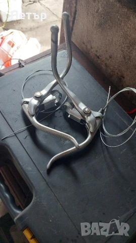 Скорости,лостчета за спирачки,Корбели и ос,кормило за стар шосеен велосипед , снимка 2 - Части за велосипеди - 53965949