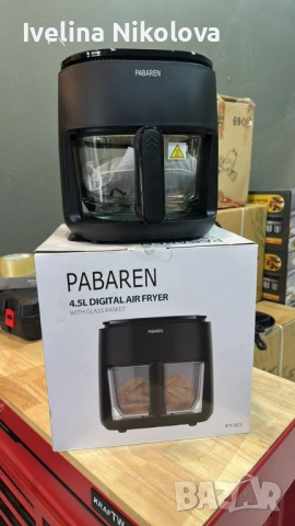 PABAREN 4.5L 1500W  Дигитален екран модел от 2025 , снимка 5 - Фритюрници - 52194146