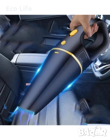 Безкабелна прахосмукачка за колата, дома или офиса с 5 различни приставки , снимка 3 - Прахосмукачки - 53658358