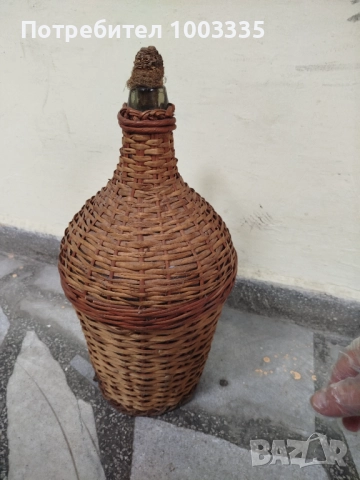 Плетена дамаджана , снимка 4 - Антикварни и старинни предмети - 51718499