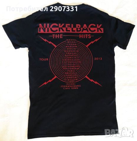 Тениска групи Nickelback. Tour 2013, снимка 2 - Тениски - 46603664