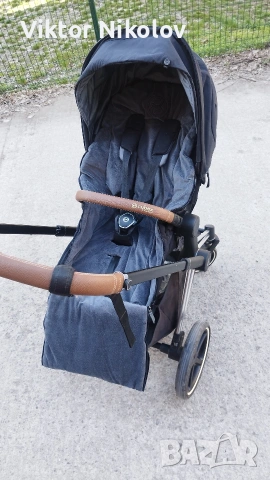 Комплект Cybex Priam 4 летен, зимен кош + Cybex зимен чувал + Cybex чанта + Cybex дъждобран Пловдив, снимка 9 - Детски колички - 54032762