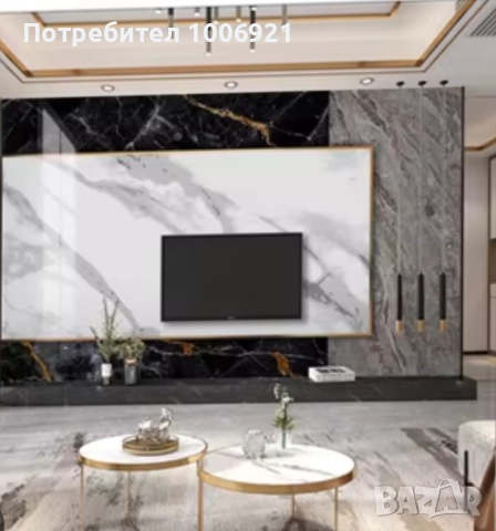 Тв стена pvc панели, wpc, Pu stone, снимка 10 - Ремонти на апартаменти - 52503489