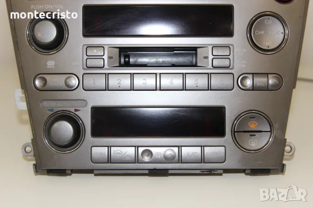 CD RADIO панел климатроник Subaru Legacy BP (2003-2009г) Y37-1102-71 / Y37110271 / 86201AG410, снимка 2 - Части - 47316896