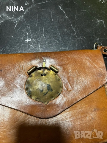 Кожена ръчна чанта, снимка 2 - Антикварни и старинни предмети - 53561888