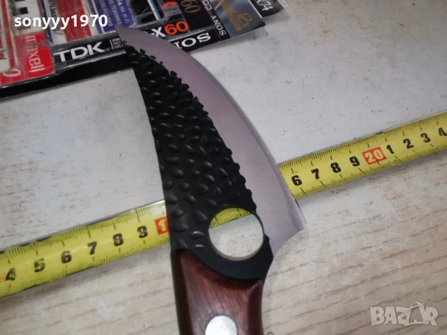 МАСИВЕН КРИВ НОЖ С ОТВОР 2702261933, снимка 15 - Ножове - 53649745