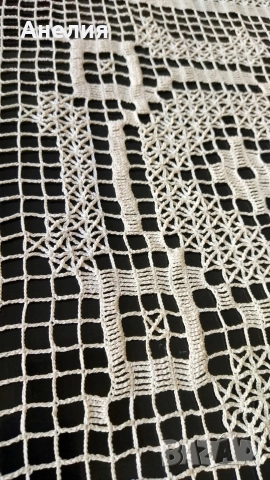 Покривка много голяма ръчно оплетена , снимка 5 - Декорация за дома - 52942770