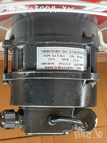 Вентилатор промишлен аксиален за стенен монтаж, ПВО 154/4, ф166 mm, 32W, 425m3/h, снимка 5 - Друго търговско оборудване - 53386879