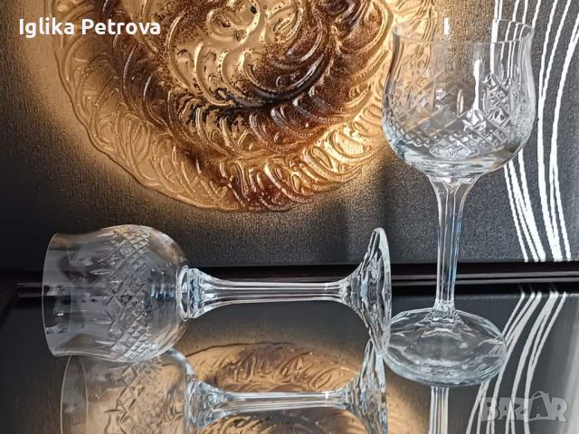 Ретро,кристални чаши , снимка 2 - Антикварни и старинни предмети - 46417599