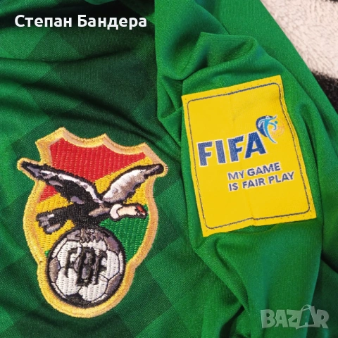 НОВА БЕЗ ЕТИКЕТ BOLIVIA L Marathon FIFA WC2018 CONMEBOL оригинална фланелка тениска Боливия, снимка 11 - Футбол - 53917127