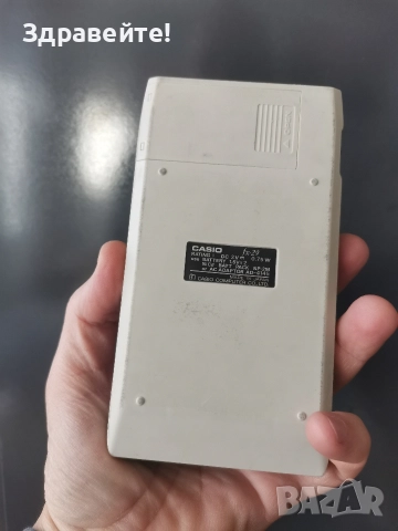 Научен калкулатор Casio fx-29 made in Japan in 1977, снимка 4 - Друга електроника - 52594941