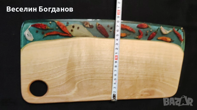 епоксидна смола и дърво,дъска за рязане и сервиране, снимка 9 - Други - 53060091