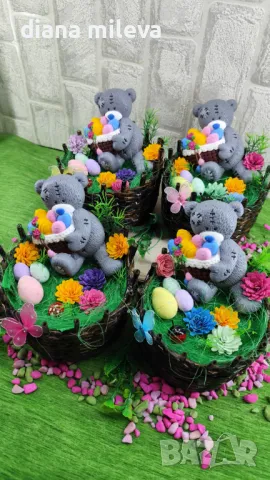 Великденска кашпа с мече!!!