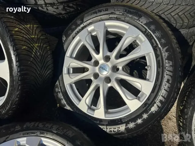 5х112 17 Джанти VW Seat Skoda Audi Mercedes BMW 5x112 ЕТ 27 J 7.5 Централен отвор 66.6 Марка Ronal , снимка 2 - Аксесоари и консумативи - 49757589