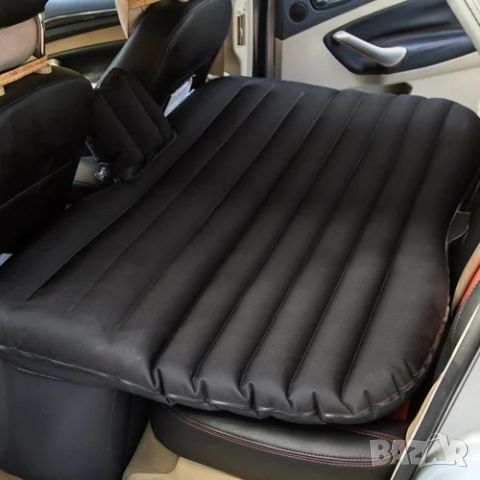 Черно надуваемо легло за спане в автомобил на път за задна седалка, снимка 6 - Надуваеми легла - 45655291